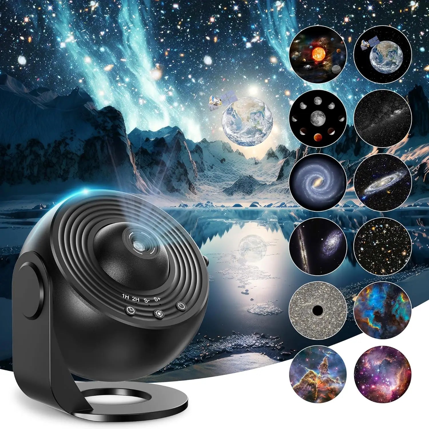 Galaxy Star Projector – Sternenhimmel Projektor mit 13 Galaxie-Filmen