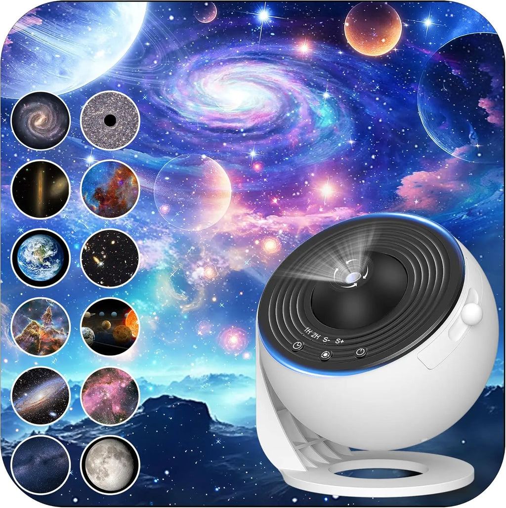 Galaxy Star Projector – Sternenhimmel Projektor mit 13 Galaxie-Filmen