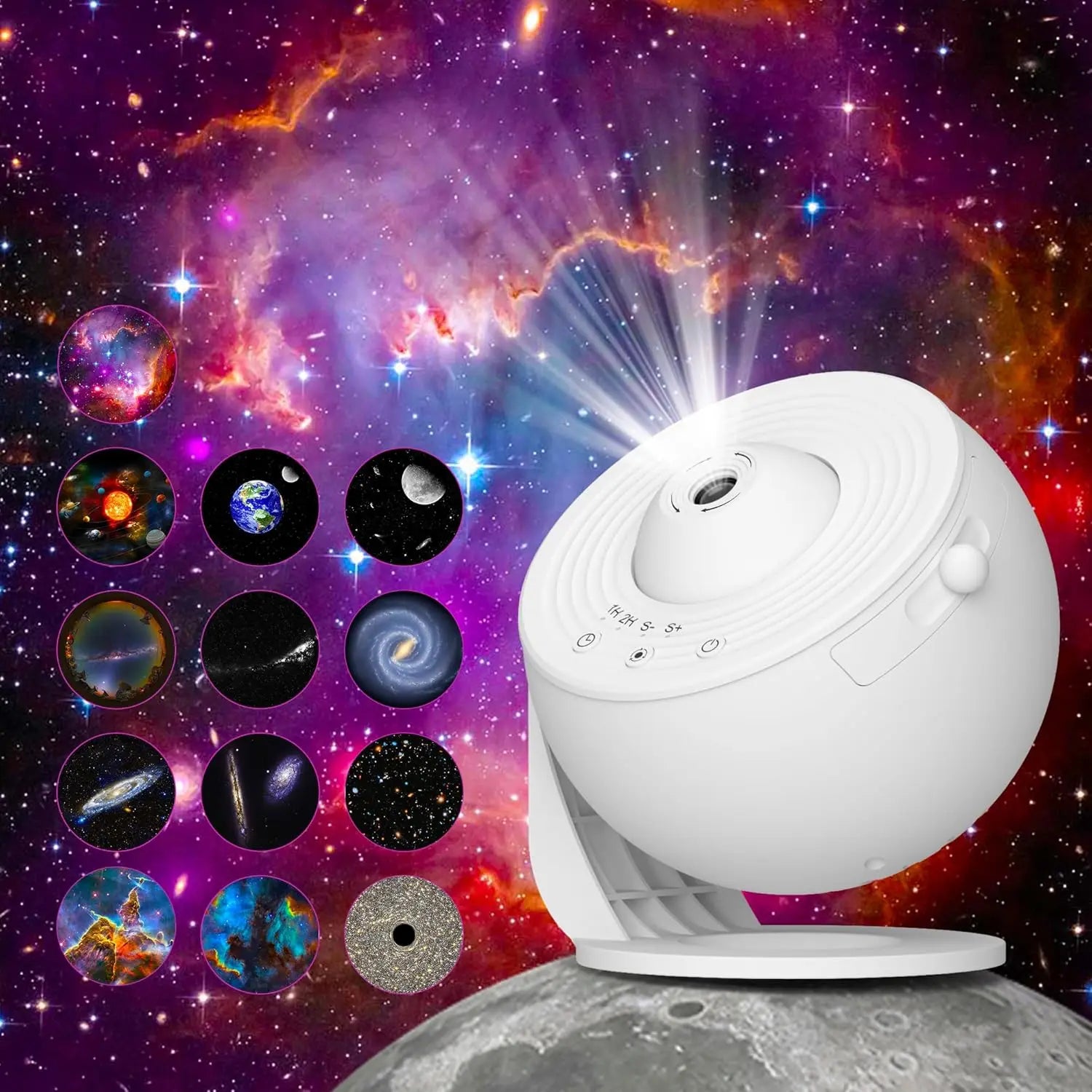 Galaxy Star Projector – Sternenhimmel Projektor mit 13 Galaxie-Filmen