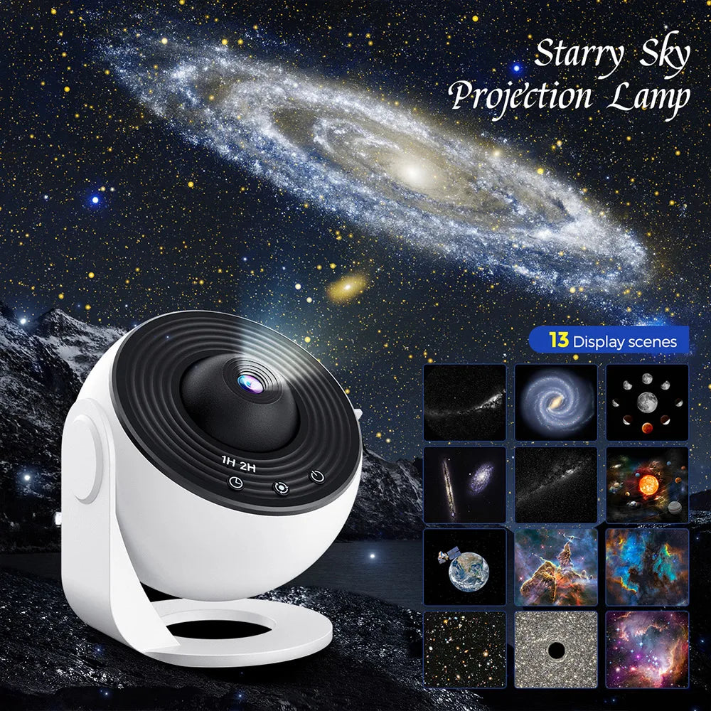 Galaxy Star Projector – Sternenhimmel Projektor mit 13 Galaxie-Filmen