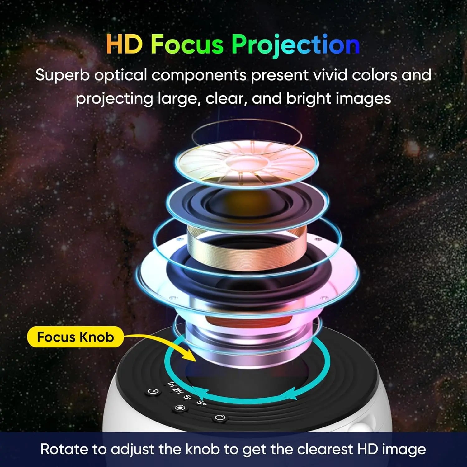Galaxy Star Projector – Sternenhimmel Projektor mit 13 Galaxie-Filmen